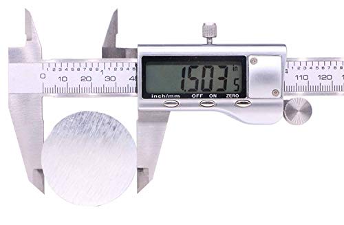 Vernuos 1-1/2"6061 Aluminum Round Rod 12" Long,T6511, Extruded, 1.5" Diameter（+0/-.05"） #TOP1