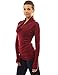 PattyBoutik Women Cowl Neck Ruched Sides Sweater (Burgundy Large)