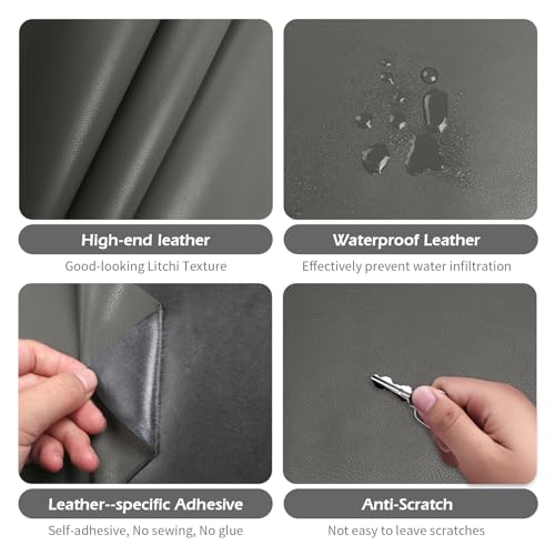 image for BSZHTECH Leather Repair Tape Self-Adhesive Leather Repair Patch for Co