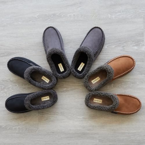 Image of Dearfoams Men's Brendan Indoor /Outdoor Breathable Memory Foam Clog House Shoe with Wide Widths Slipper