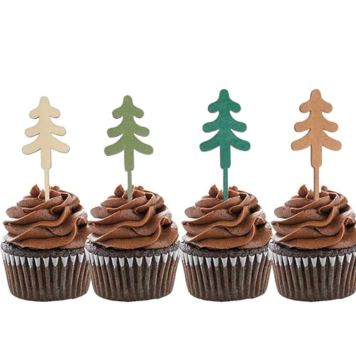 Décoration cupcakes arbre pour réussir facilement un gâteau anniversaire thème camping