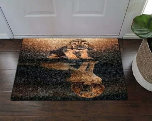 ���փ}�b�g �o�Z�b�g�n�E���h�̃z�[���f�R���[�V���� 50×80cm doormat Basset Hound Home Decor