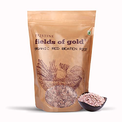 Image of PRISTINE Fields of Gold Organic Red Beaten Rice, 500 g (Pack of 2)