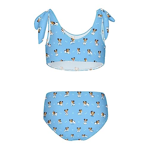 Jack Russell Terrier Puppy Girls Bikini Sets 2 Piece Swimsuits Bathing Suit Swimwear2