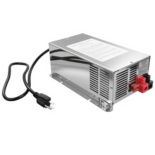 WF-9875 75 Amp Power Converter Deck Mount Charger WF-9875-AD-CB Compatible with RV Trailer Camper Car Boat WF-9800 Series Power WF-9875-MBA WF-9875-LIS Three-Stage Converter Charger 13.2-14.6V DC