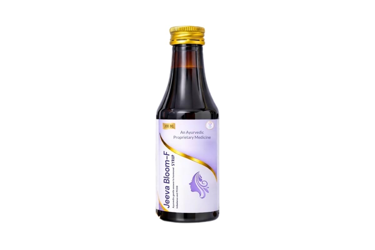 Jeeva Bloom-F Syrup for Women | Ayurvedic PCOS & Hormonal Balance Support | Menstrual Cycle Regularity | Metabolism & Reproductive Health | Herbal Formula-image-14