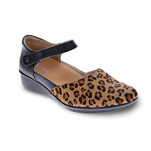 Image of Revere Osaka Mary Jane - Premium Leather - Orthotic-Friendly Removable Insoles - Adjustable Strap - Arch Support - Stylish Wedges for All-Day Comfort