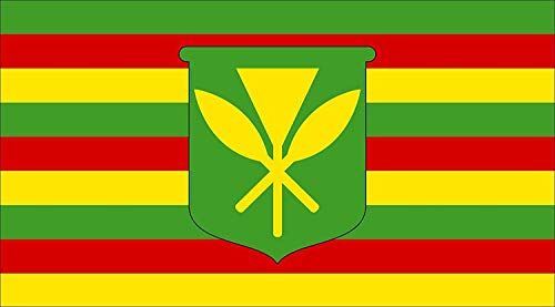 MAGNET 3x5 inch KANAKA MAOLI Flag Sticker - islander pacific native hawaii hawaiian hi Magnetic vinyl bumper sticker sticks to any metal fridge, car, signs