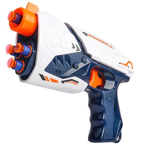 Image of MiniSteps Blaze Storm Soft Bullet Gun Toy Includes 10 Safe Foam Darts, Action Shooting Battle Toy for Boys, Super Gun (Multicolor)