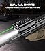 VOTATU V848 Laser Light Combo, Green/IR Laser & 1700LM Flashlight/IR Illuminator Combo, Multi-Mode Display Screen Weapon Light Laser for Rifle and Shotgun Compatible with Mlok Picatinny Rail