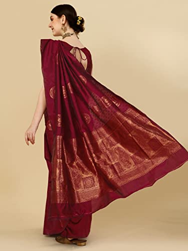 Image of Avantika Fashion Women's Kanjivaram Soft Silk Banarasi Sarees With Blouse Piece