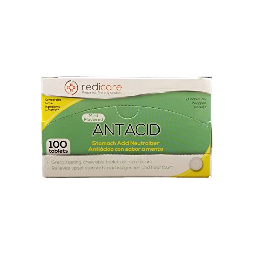 Mint Flavored Antacid Travel Packets with Dispenser Box - Great for First Aid