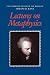 Lectures on Metaphysics (The Cambridge Edition of the Works of Immanuel Kant)