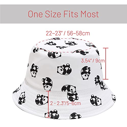 Image of Cotton Bucket Hat for Women Men Summer Travel Sun Beach Bucket Cap, Unisex Outdoor Fisherman Hat