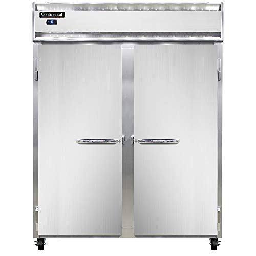 Continental Refrigerator 2RE-SS-PT Extra-Wide Two Section Pass-Thru Refrigerator, 57