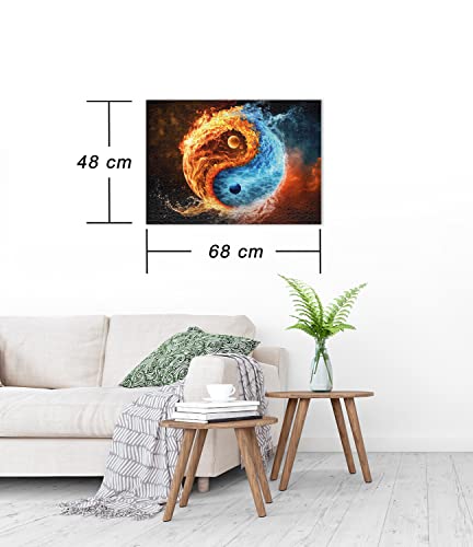 Ulmer Puzzleschmiede, Puzzle "Harmony of Fire and Ice", Powerful Yin Yang Symbol as 1000 Pieces Puzzle - Image 3