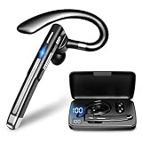 Main Libre Bluetooth Oreillette, Bluetooth Mains Libres avec Microphone CVC8.0 réduction du Bruit Kit Oreillette Bluetooth Invisible pour iPhone Huawei Sony Samsung