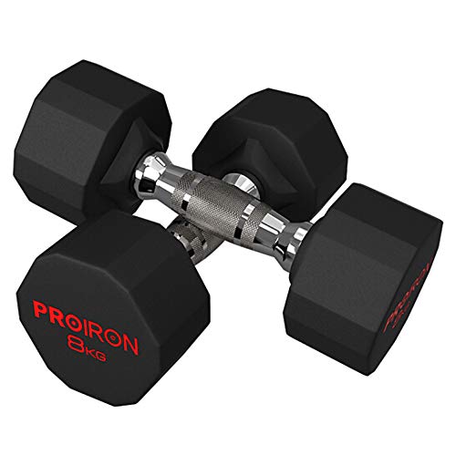 3 kg / 5 kg / 8 kg / 10 kg (een paar) halter rubberen halter mannen en vrouwen fitness halter fitnessapparatuur thuis… - Afbeelding 4