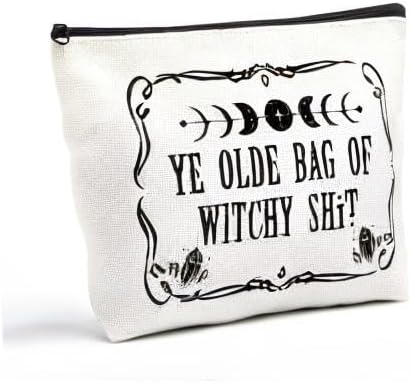 YE Olde Witchy Gifts - Witch Stuff Witchy Makeup Bag Witchcraft Bag Meditation Halloween Birthday Gifts for Witchcraft Lover Women Her Friends Tarot Cards for Beginners Coven Sister - Image 6