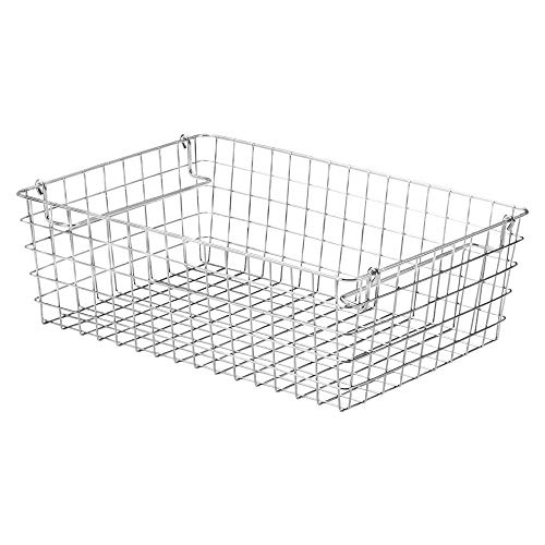 ちどり産業 バスケット シルバー 37×26×H12cm