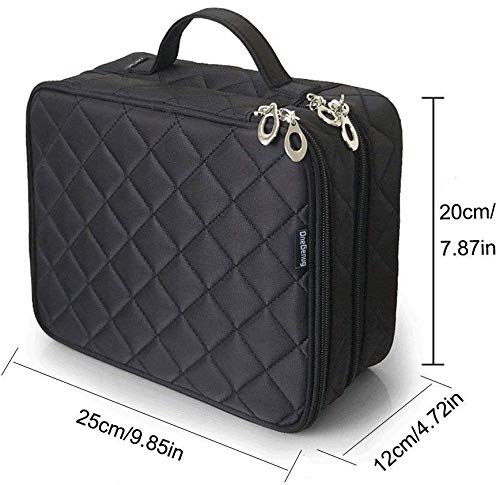 Aidou Large Capacity Cosmetic Bag Portable Makeup Bag Pouch Double Layer Cosmetics Organizer For Travel #TOP6
