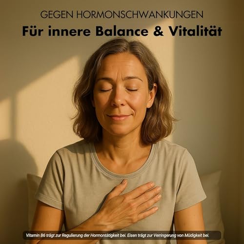 Wechseljahre Kapseln 180 Stück - Meno Balance - Natürliche Formel mit 500mg Yamswurzel, 340mg Rotklee, 200mg Baldrian-Extrakt, Eisen, Folsäure & B-Vitamine – laborgeprüfter Meno Komplex Wechseljahre