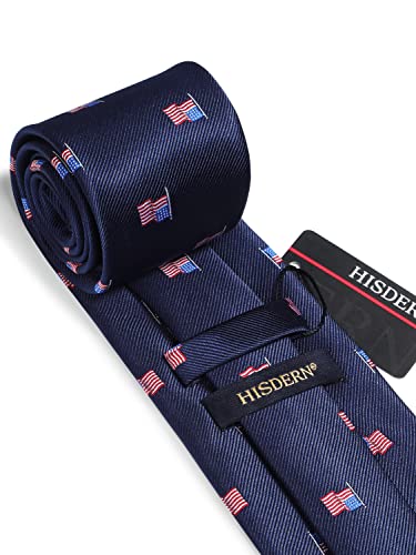 Image of HISDERN Ties for Men Solid Houndstooth Neckties Handkerchief Formal Business Tie & Pocket Square Set Wedding Party