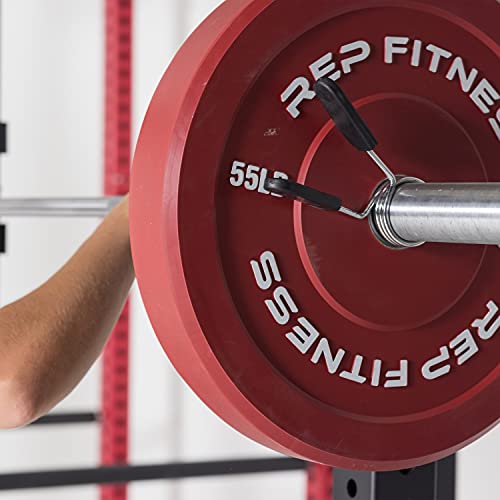Rep Color Bumper Plates For Strength And Conditioning Workouts And Weightlifting, 55 Lb Pair #TOP4