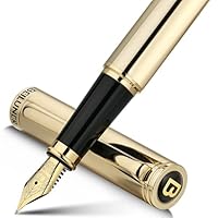 BEILUNER Luxe Vulpen, Piano Lak met 24K Gouden Accenten en Vergulde