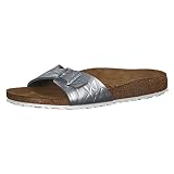 BIRKENSTOCK Damen Pantoletten Madrid 1008454 Silber 420113