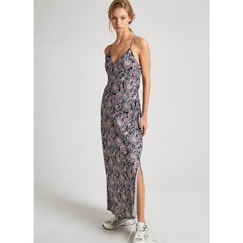 Pepe Jeans Para Mujer. PL953536 Vestido Poppy Negro (M), Casual, Viscosa, Sin Mangas / Tirantes - 5