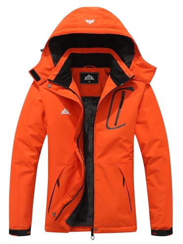 Image of MOERDENG Women's Waterproof Ski Jacket Warm Winter Coat Outdoor Windbreaker Hiking Snowboarding Jacket