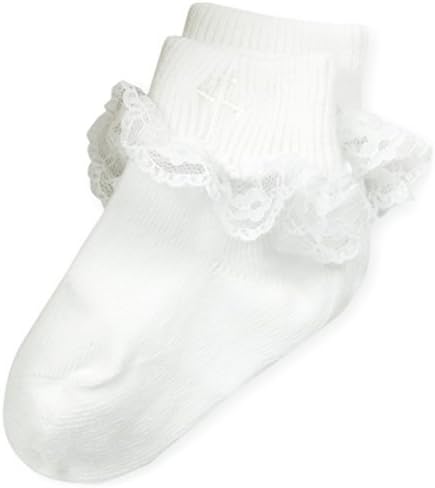 Country Kids Baby-Girls Girls Christening Sock with Lace