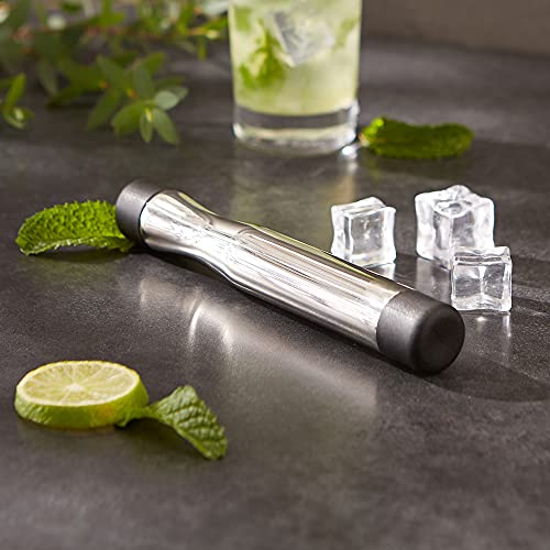 Rsvp International Endurance® Stainless Steel Handling Cocktail Mojito Muddler | For Mojitos, Margaritas, Cocktails & More | Great Addition To Bars & Kitchens | Mash Fruits, Herbs, Ice, & More #TOP2