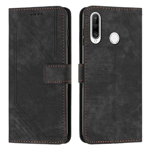 Étui Huawei P30 Lite avec dragonne et porte-carte pour protection intégrale