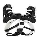 Stivali Rimbalzanti Scarpe da Salto a Canguro for Giovani Adulti, Scarpe da Rimbalzo antigravità for Fitness Sportivo Antiscivolo, Scarpe da Salto Regolabili (Color : Black White, Size : 42-44)