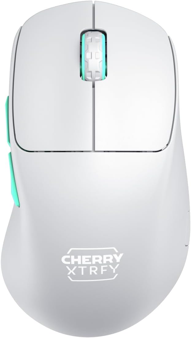 CHERRY XTRFY M64 Wireless | Ultra Light Ergonomic Gaming Mouse (M64, White)