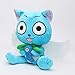 Peluche 23 Cm New Super Cute Fairy Tail Blue Happy Cat Cartoon Soft Peluche Bambola Giocattolo Farcita Per Bambini