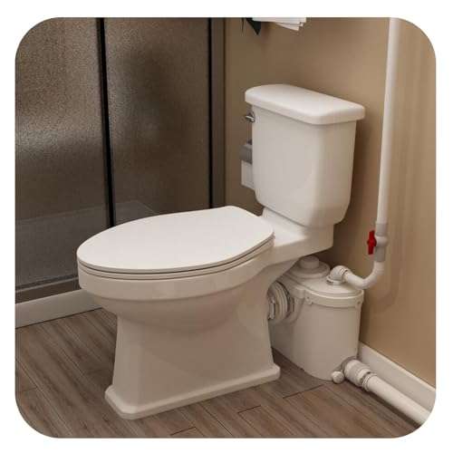 Vintage Two-Piece Macerating Toilet with Grinder Pump