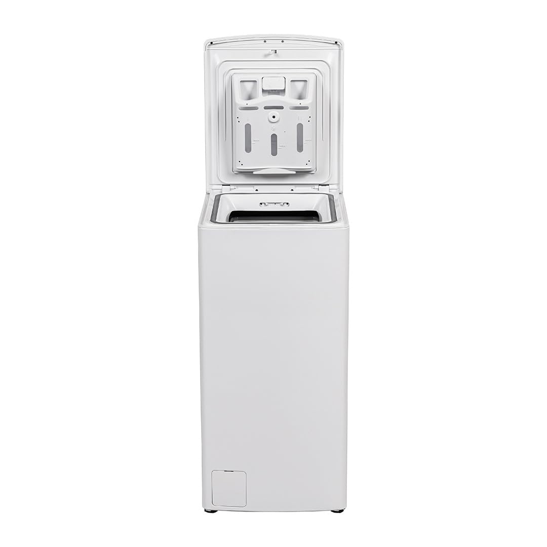 Hyundai Lavadora 6 Kg Carga Superior Blanco HLCS6200C. 2100W, 1200rpm, 16 Programas, Función Stop&Go, Clase de Eficiencia Energética C