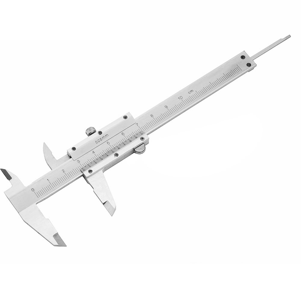 Jnchdghwa As Shown Vernier Caliper For Industrial For Diy Use, 100Mm Carbon Steel Gauge,Accurate To 0.05Mm
