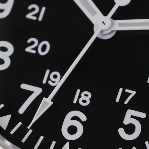 Image of Militado ML05 38mm VH31 Quartz Watch - Domed Sapphire Crystal Field Watch C3 Super Luminous Retro Sweep Wrist Watch for Men 100M Waterproof
