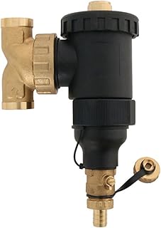 ChicBosom Magnetic Boiler Filter, Inline Magnetic Filter, 3/4 Heated Magnetic Filter, Magnetic Separator, Brass Magnetic Mudguard Filter for Central Heating Systems 12,000 Gauss Magnet