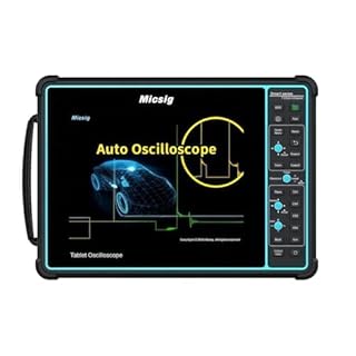 Micsig Oscilloscope SATO1004, 4-Channel Portable Automotive Oscilloscope with 1GSa/s Sampling Rate 100Mhz Bandwidth, 8" Touch Screen Tablet Oscilloscope Support Wi-Fi Control​