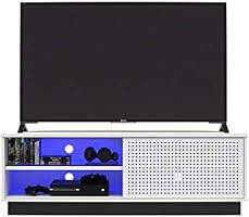 NTENSE Glitch Gaming 60", White TV Stand