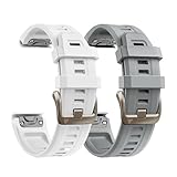 PCAVO Cinturino per orologio da 20 mm per Garmin fenix 5s 6s 7s pro solar Quick fit con fibbia oro chiaro morbido silicone 20 bande di ricambio per garmin epix pro gen 2 42mm Descent Mk2s/3/3i per le