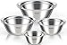 Produktbild Nisso Schüsselset 4-teilig, Schüsseln Set für die Küche, Rührschüssel Cromargan Edelstahl poliert, Multifunktional als Rührschüssel, Salatschüssel, Servierschüssel, stapelbar 600mL/855mL/1550mL/1920ml