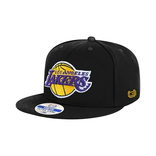 Ultra Game Boys NBA Official 8-20 Twill Snap Back Ultimate Baseball Cap Hat Los Angeles Lakers Team Color One Size