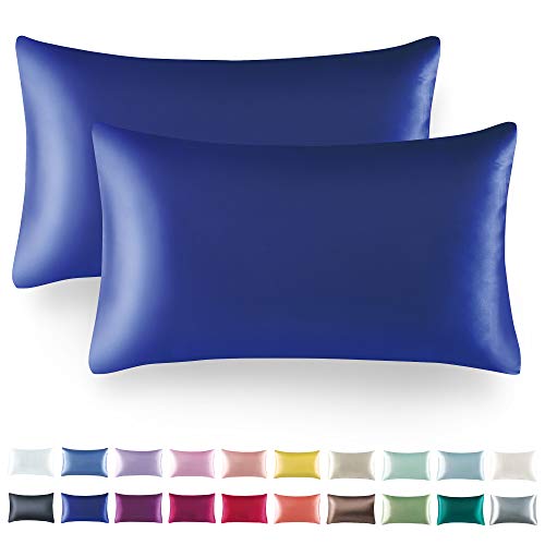 Tyfitb Satin Pillowcase Set for Hair & Skin Care – Cooling, Hypoallergenic, Anti-Frizz, Wrinkle-Free – Soft, Luxurious Pillowcases with Envelope Closure – 2-Pack, Standard Size 20x26, Gift-Ready