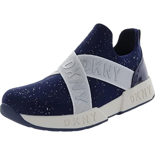 DKNY Girls Maddie Stretch Fitness Lifestyle Athletic and Training Shoes